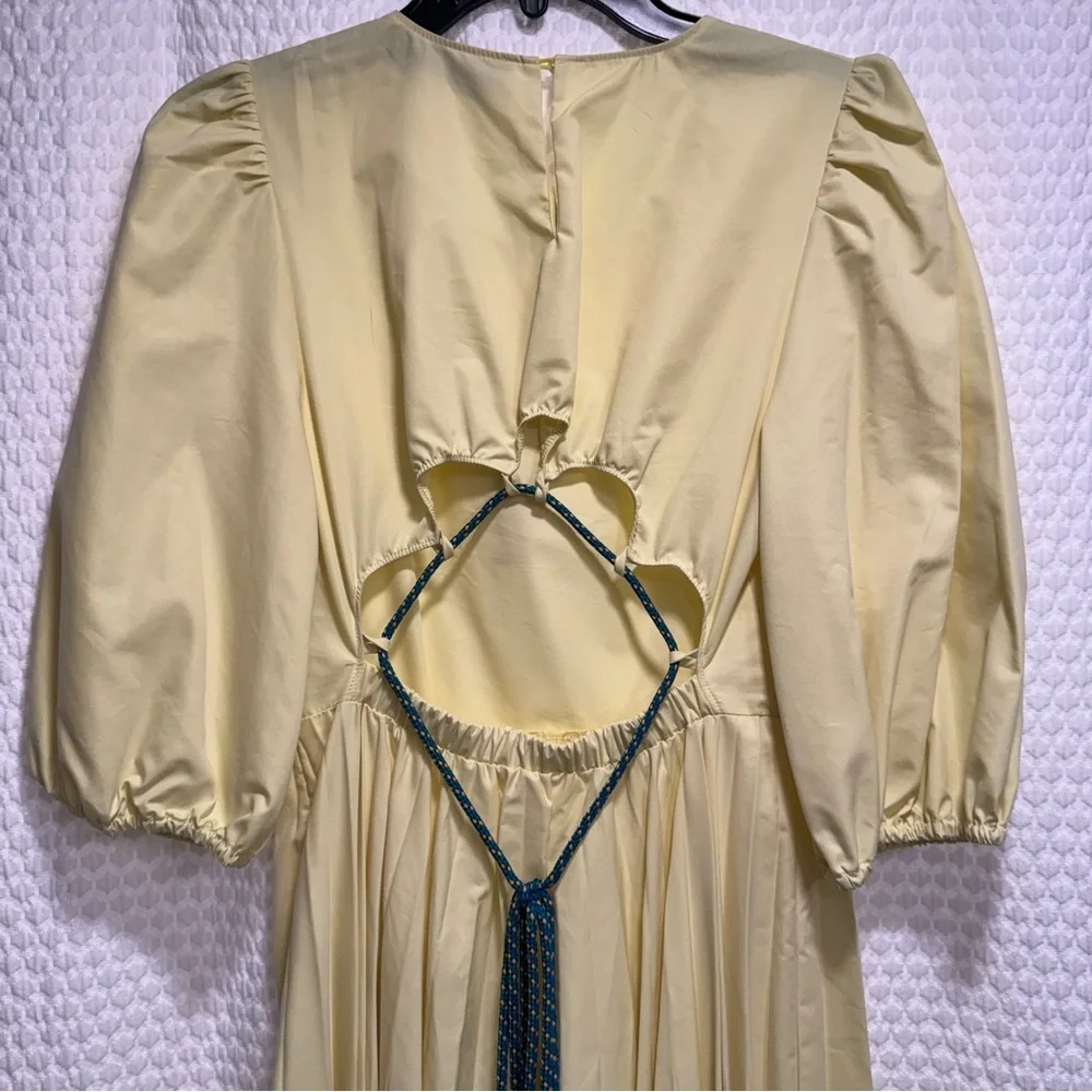 Beatrice B Pleated Yellow Dress - Picture 11 of 15